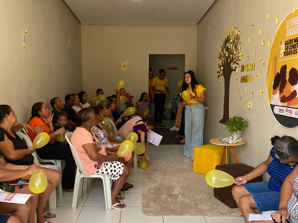 Setembro Amarelo é tema de roda de conversa com pacientes do Centro de Reabilitação de Trizidela do Vale